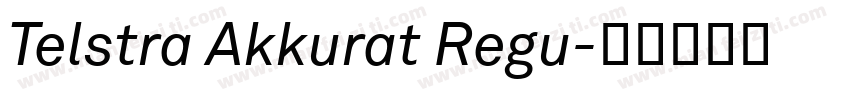Telstra Akkurat Regu字体转换